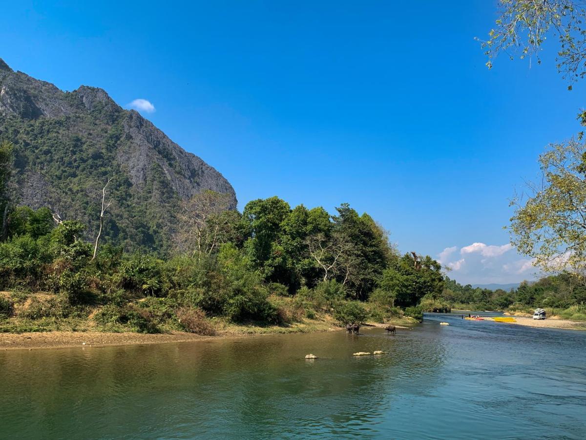 Bountang Mountain View Riverside Hotel Ванг Виенг Екстериор снимка