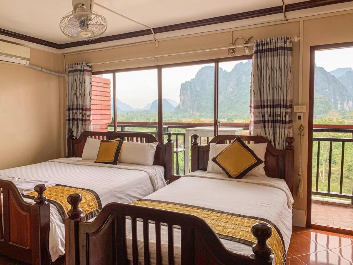 Bountang Mountain View Riverside Hotel Ванг Виенг Екстериор снимка
