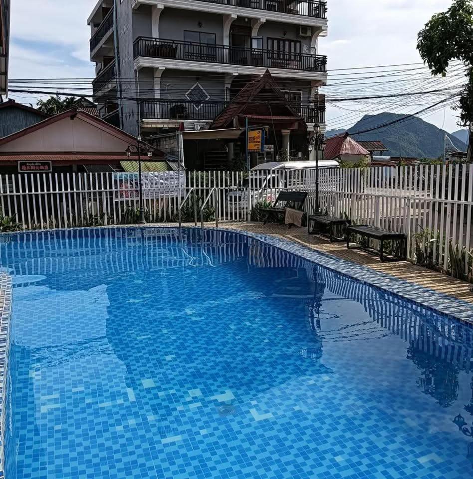 Bountang Mountain View Riverside Hotel Ванг Виенг Екстериор снимка