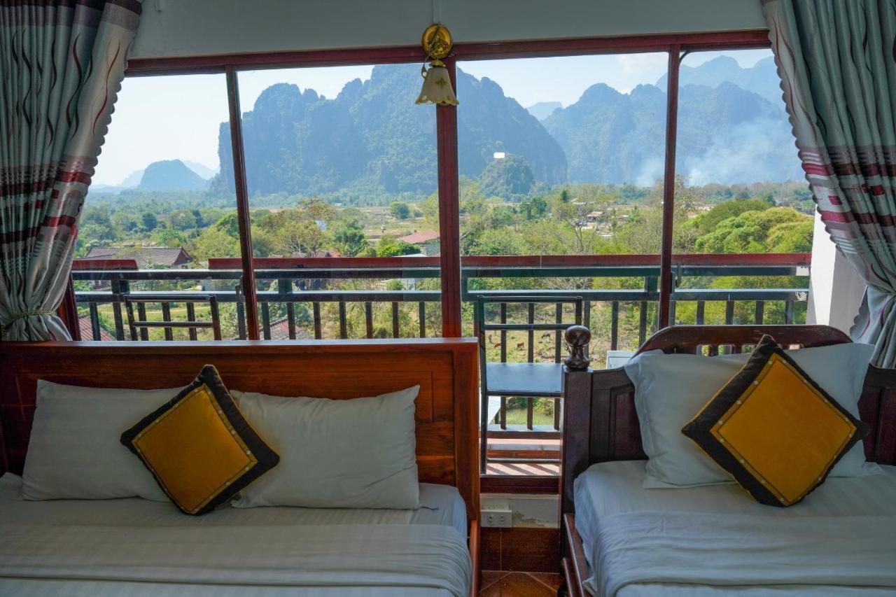 Bountang Mountain View Riverside Hotel Ванг Виенг Екстериор снимка