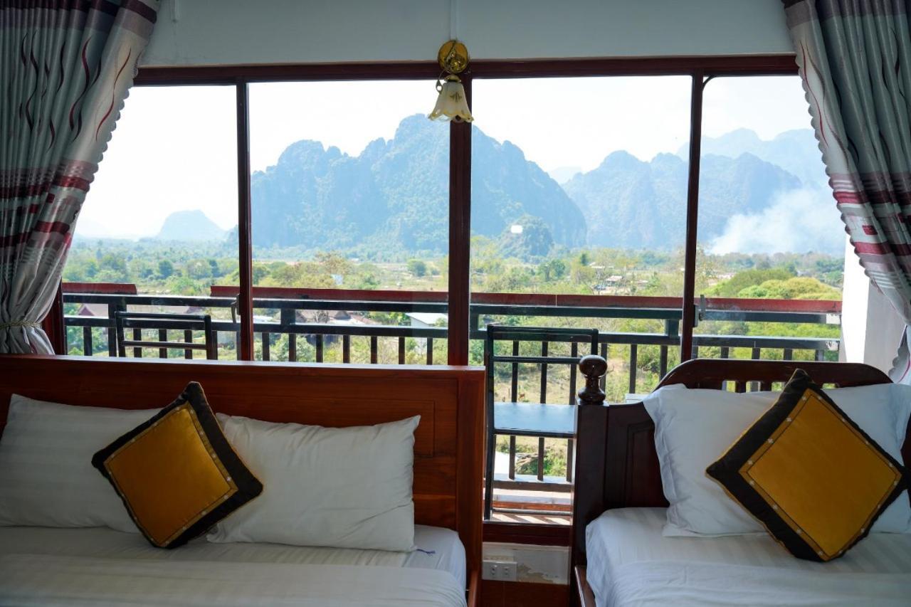 Bountang Mountain View Riverside Hotel Ванг Виенг Екстериор снимка