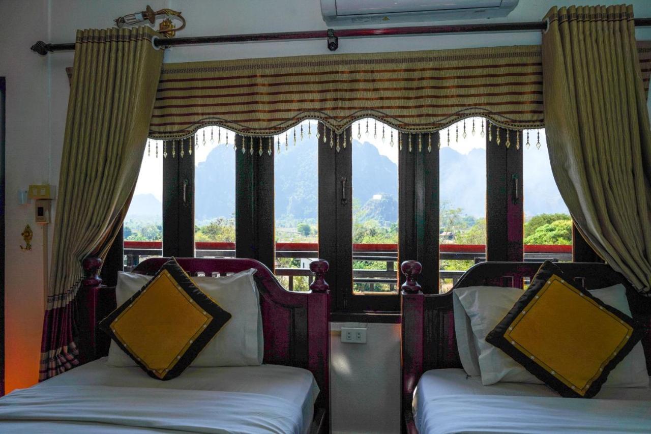 Bountang Mountain View Riverside Hotel Ванг Виенг Екстериор снимка