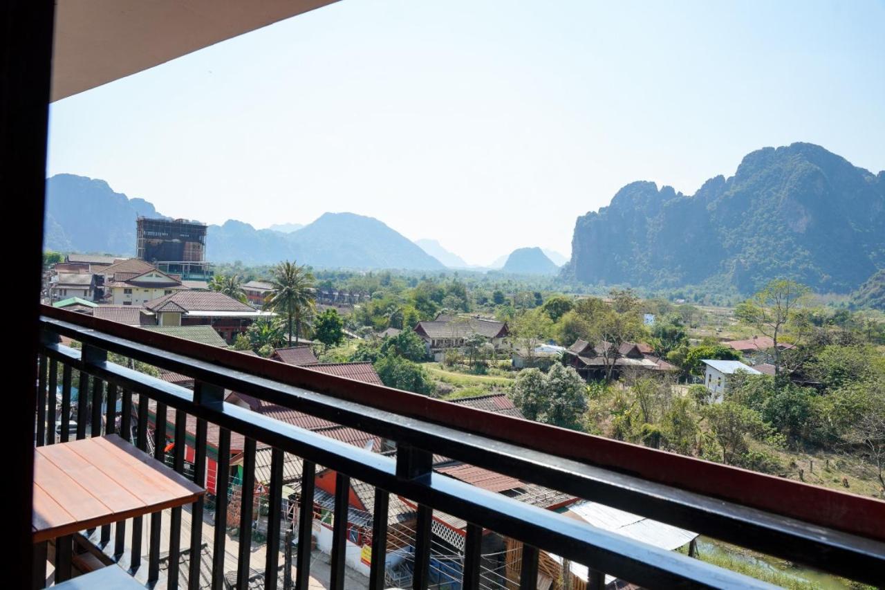 Bountang Mountain View Riverside Hotel Ванг Виенг Екстериор снимка
